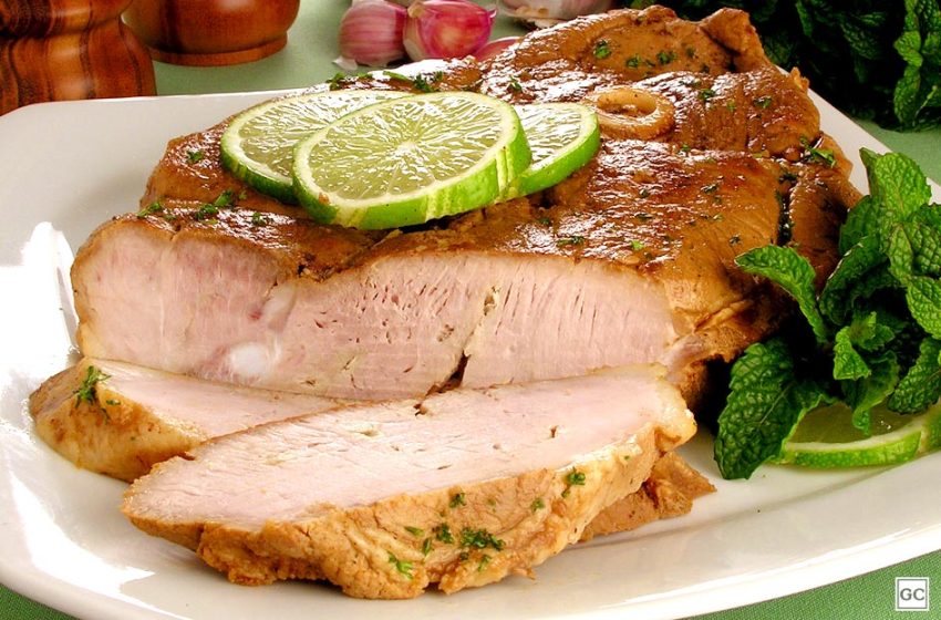  Pernil de Porco com Alho e Hortelã