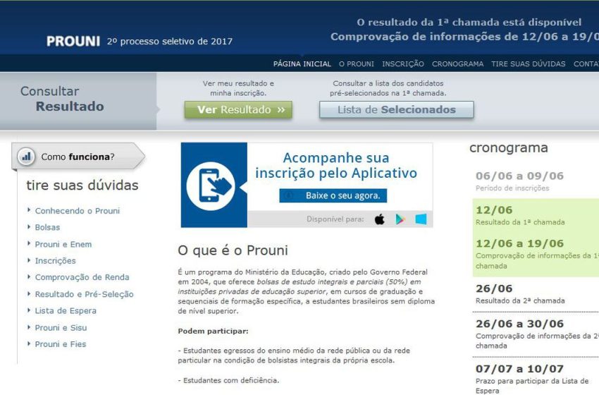  Bolsa Permanência do Prouni será paga a partir desta quarta-feira