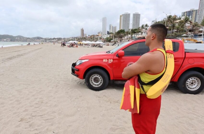  Bombeiros do RN realizam 25 resgates nas praias nos primeiros seis dias de 2025