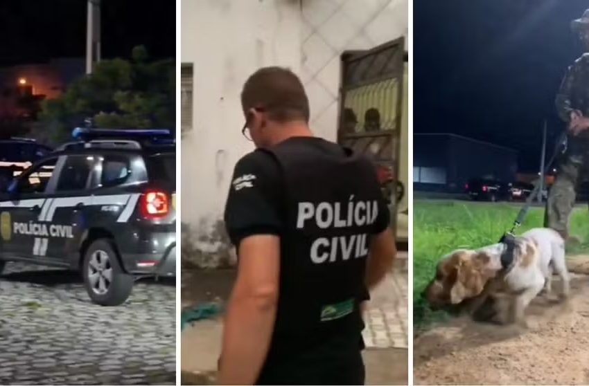 Polícia cumpre mais de 60 mandados contra membros de facção criminosa suspeitos de tráfico de drogas e homicídios