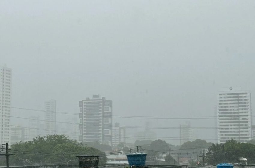 Inmet emite aviso de acumulado de chuva para 40 cidades do RN