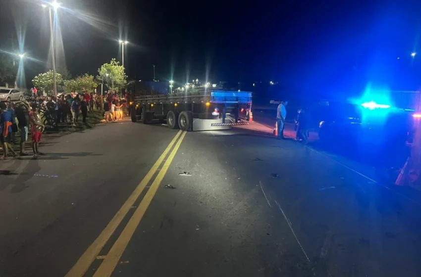 Motociclista fica ferido e passageira morre em acidente na BR-226 em Tangará