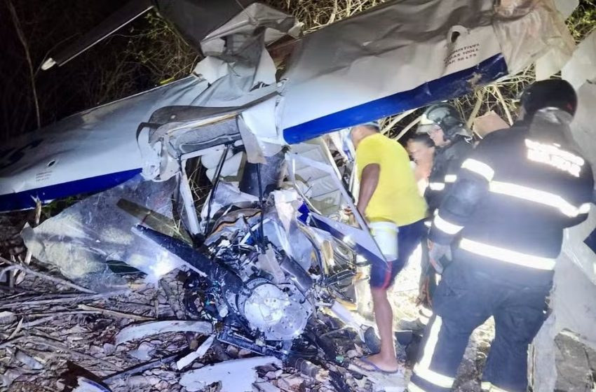  Avião monomotor cai no interior do RN; duas pessoas são socorridas