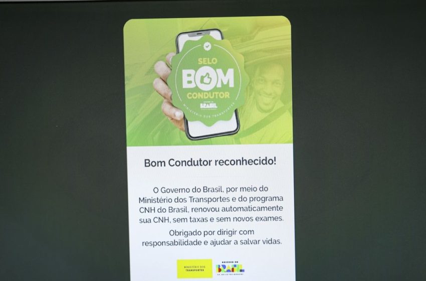  Renovação automática de CNH beneficia 300 mil na primeira semana