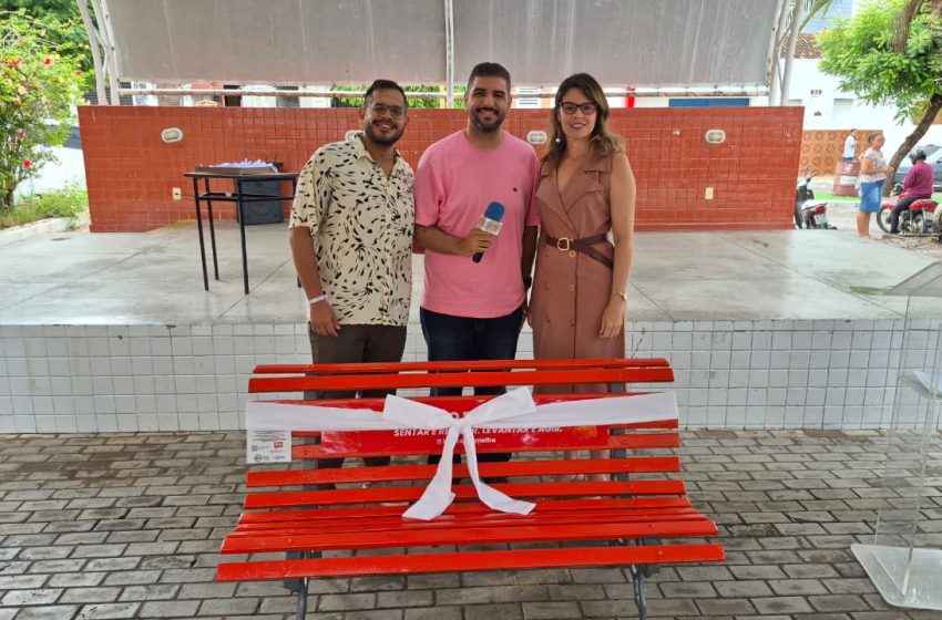  UFRN inaugura ‘Banco Vermelho’ para conscientização sobre violência contra a mulher