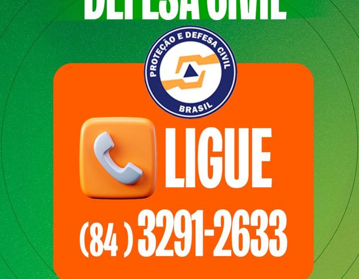  Defesa Civil de Santa Cruz disponibiliza contato para atendimento à população