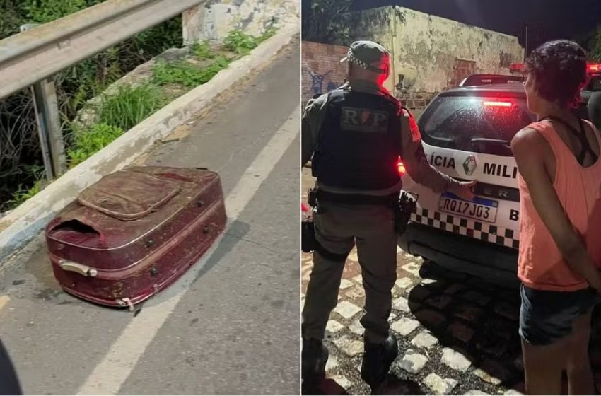  Corpo de mulher é encontrado dentro de mala embaixo de ponte após suspeita confessar assassinato em Mossoró
