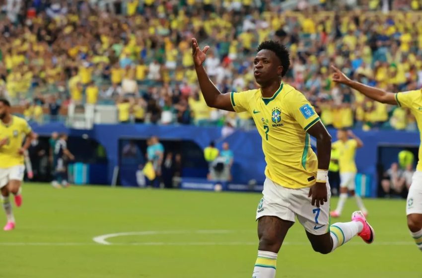  Vini Jr. brilha e Brasil se classifica em 1º com 3×0 sobre a Escócia