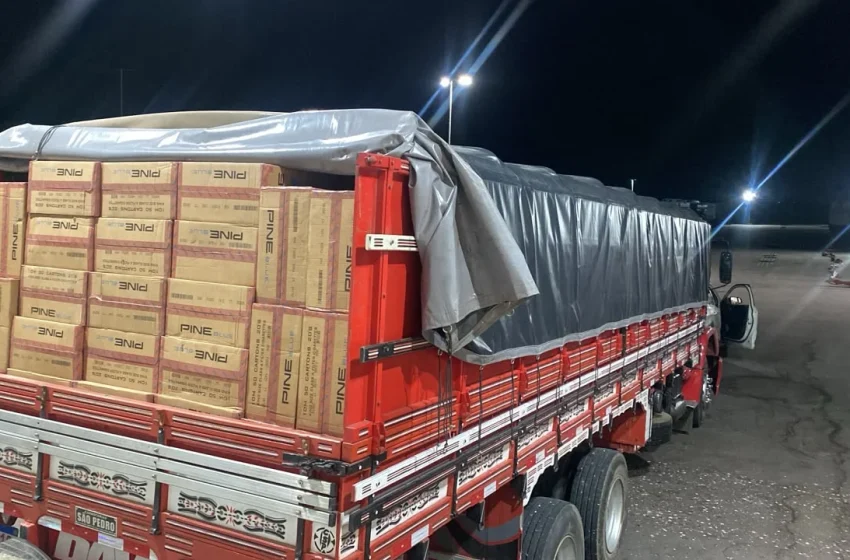  Fiscalização termina com fuga por mata e apreensão de carga de cigarros contrabandeados no RN