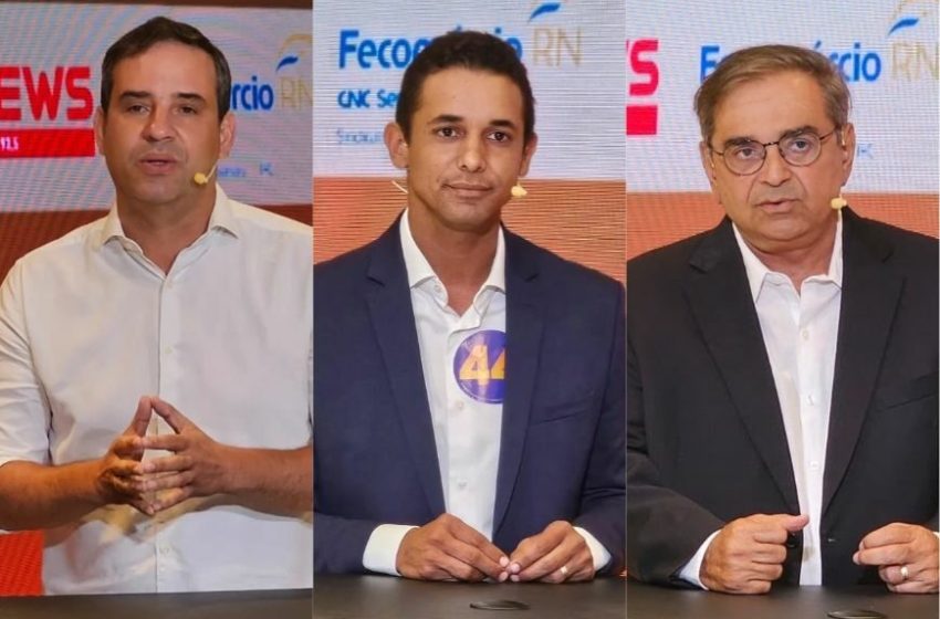 Mapa do 1º turno: Cadu vence em 74 municípios do RN; Allyson, em 65; e Álvaro, em 28