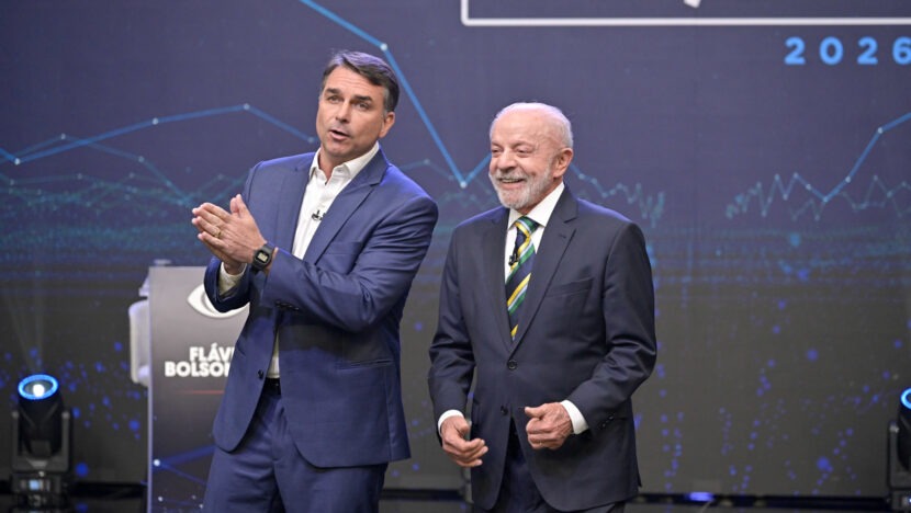  Globo limita circulação de Lula e Flávio Bolsonaro no palco durante debate; veja regras
